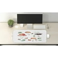 thumbnail image 2 of Autumn Computer Mouse Pad, Fall Season Mushrooms Chestnuts with Hand Drawn Foliage Leaves Watercolor Design, Rectangle Non-Slip Rubber Mousepad Large, 31" x 12" Gaming Size, Multicolor, by Ambesonne, 2 of 2