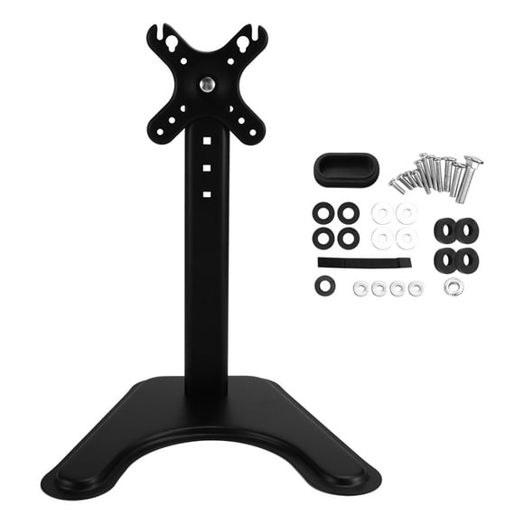 Adjustable Monitor Stand for 14-32 Inch Screens, Desk Mount with Large Base, Height Adjustable Monitor Arm