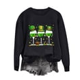 thumbnail image 2 of Black·Friday·Deals Clearance GaThRRgYP Spring Tops for Women,Women's Summer Casual Tops Round Neck,Women's Round Neck St. Patrick's Day Printed Long Sleeved Top Sweatshirts, 2 of 4