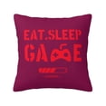 thumbnail image 1 of ZICANCN Game Slogan Red Throw Pillow Covers, Bed Couch Sofa Knit Decorative Pillow Covers for Living Room Farmhouse, 18"x18", 1 of 8
