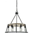 thumbnail image 4 of Chandelier 6 Light Steel-Brushed Silver Finish    -Traditional Installation Quoizel Lighting Brt5006bsr, 4 of 7