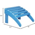 thumbnail image 2 of ZYPPP Furniture Adirondack Ottoman Outdoor Patio Footrest 13.5" Inch Folding Footstool for Outdoor Adirondack Chair (Pacific Blue), 2 of 8