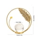 thumbnail image 3 of Escultura de bola de cristal de hierro dorado | Decoración moderna de metal | Adornos de cristal transparente brillante | Base estable para escritorio de oficina en casa | Regalo para cumpleaños y, 3 of 6