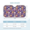 thumbnail image 2 of Kdxio rock Skull record Print Windshield Sun Shade, Foldable Sun Blocker for Car,Truck,SUV Automotive Interior Sun Protection,Reflective Shade for Front Windshield(Medium), 2 of 6
