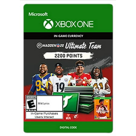 MADDEN NFL 20 ULTIMATE TEAM™ 2200 MADDEN POINTS, Electronic Arts, Xbox, [Digital