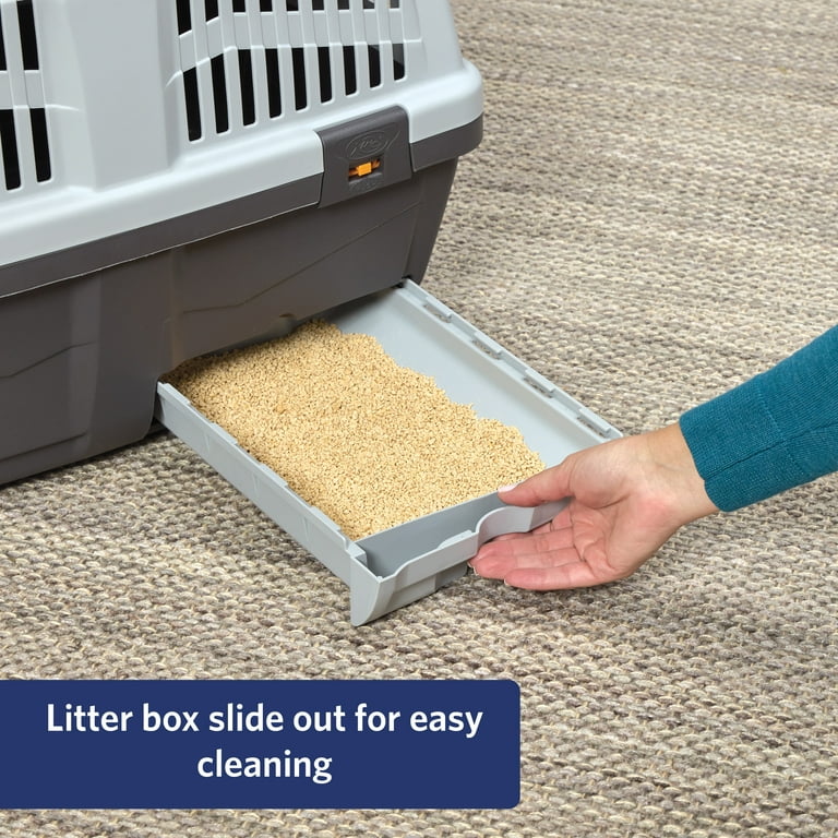 MidWest Homes for Pets Skudo 24” Plastic Cat Carrier with