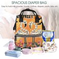 thumbnail image 5 of Honeii Halloween Flamingos Pattern Mummy Diaper Bag Backpack Durable Maternity Baby Nappy Casual Shoulder Bags Travel Hiking Outdoor Pack, 5 of 6