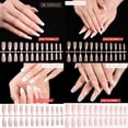 thumbnail image 6 of Beauty Crescent Moon Pattern Natural Ballerina Full Cover Manicure Tool False Nail Tips Fake Nails 122717(506), 6 of 8