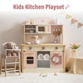 thumbnail image 6 of Robud Interactive Wooden Kitchen Play Set with Cooker, Suitable for Kids Age 3+, Pink, 6 of 11