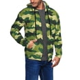 thumbnail image 3 of Zip Up Hoodies for Men - Camo Green Classic Long Sleeve Comfrt Men'S Fashion Hoodies & Sweatshirts, Jackets for Men Hoodies Pullover Clothing Clothes with Pouch, 3 of 5