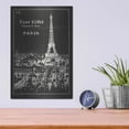 thumbnail image 4 of Luxe Metal Art 'Black Blueprint Map Eiffel Tower' by Sue Schlabach, Metal Wall Art, 12"x16", 4 of 7