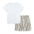 thumbnail image 5 of WhouRiu Boys Girls Summer Outfits Kids Unisex Short Sleeve Graphic Tees And Shorts Sets Casual Wear, 5 of 6