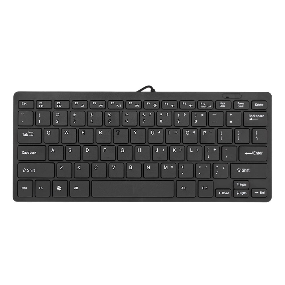 K7 Mini Wired USB Keyboard 78 Keys Small Waterproof Keyboard for