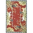 thumbnail image 2 of Safavieh Chelsea Lanford Animal Wool Area Rug, Burgundy, 9' x 12', 2 of 9