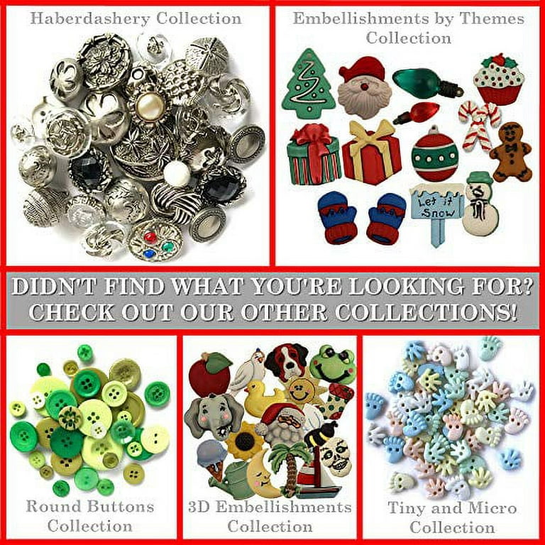 Buttons Galore 50+ Assorted Halloween Buttons for Sewing & Crafts Set of 6 Button Packs