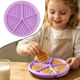 thumbnail image 1 of Yuehao Moule Gaufrier en Silicone Plateau de Cuisson Rond, Moule à Gâteau Antiadhésif Réutilisable pour Four, Violet, 1 of 8