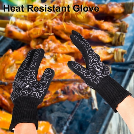 Design Bbq Mitt - Flamen BBQ Grilling Cooking Gloves Heat Proof Resistant Cooking Kitchen Oven Mitt Glove For 932 ?F 500?C Hot Surface 13