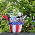 thumbnail image 3 of Cornucopia Brands Round Wooden Baskets (4-Pack, Natural); Wood Fruit Buckets w/ Handle, 4-Quart Capacity; 6.1 Inch Tall by 8 Inch Diameter, 3 of 5