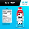 thumbnail image 2 of Prime Hydration Sports Drink, Ice Pop, 16.9 fl oz, Bottle, 2 of 8