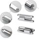 thumbnail image 3 of Pieces Door Screw Hinge, Door Hinges, Renovation Hinge, Cupboard Door Hinge, for Home Furniture Hardware Cabinet Door Guard Drawer, 3 of 4