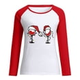 thumbnail image 6 of Fesfesfes Women's Raglan Sweatshirt Christmas Printed Long Sleeve Shirts Xmas Round Neck Casual Sweatshirt Tops, 6 of 7