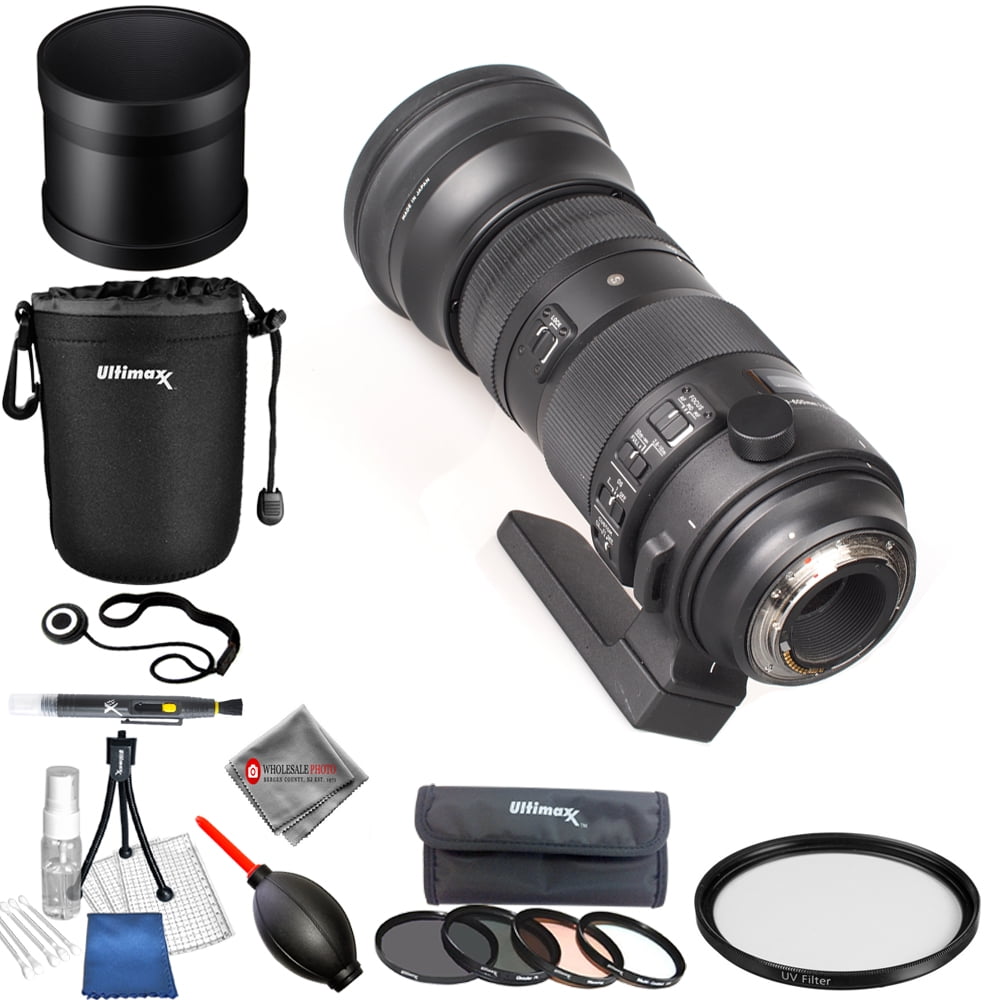 Sigma 150 600mm F 5 6 3 Dg Os Hsm Sports Lens For Nikon F Usa Model Pro Bundle Walmart Com Walmart Com