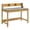 Natural, variant on Coaster Besler 47" Transitional SmartTop Wood Writing Desk in Black/Gray Stone