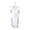 A003- White, variant on Iced Coffee Cup Reusable Ribbed Glass Tumbler with Straw and Lid Reusable Iced Coffee Cup with Silicone Sleeve for Daily Use Gifting