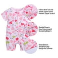 thumbnail image 2 of MYGBCPJS Baby Double Zipper Romper Infant Short Sleeve PJS Toddler 1 Piece Sleep N Play, 2 of 6