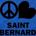 thumbnail image 2 of CafePress - FIN Peace Love St Bernard - Cute Infant Baby Football Bodysuit, 2 of 3