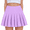 Purple, variant on AJTQTH Girls High Waist Skirts Solid Color Stylish Mini Skirts Ruffles Flowy Skirts Pull On Safety Skirts for Summer Casual Sports Yoga Riding Black 6 Years