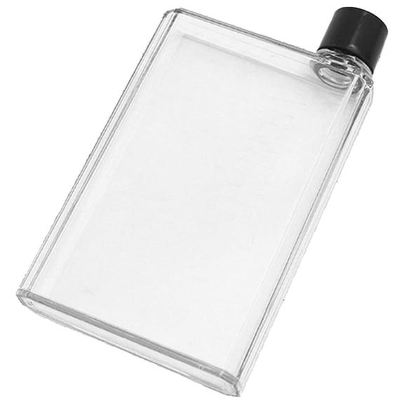 Lemononstore Plastic Bottle Flat Water Bottle Slim Water Bottle for Purse Leak Proof Slim Handbag Poket Drinking Bottle for Outdoor Sports Fitness Camping Hiking Cycling 750ml
