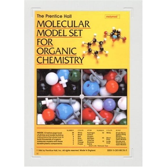 Pre-Owned Prentice Hall Molecular Model Set For Organic Chemistry
