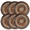 Style A#, variant on PLPPYFS Round Woven Placemats Set of 6 | Handmade Rattan Placemats for Holiday Wedding Home - Slip Heat Resistant Rattan Chargers for Dinner Plates, 15 inch