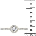 thumbnail image 4 of 1/2 Carat T.W. Diamond Single Halo 14kt Yellow Gold Engagement Ring, 4 of 5