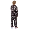 thumbnail image 4 of Peanuts Men's Snoopy Joe Cool Classic Pajama Button-up Coat Top with Pants Lounge Sleep Set, 4 of 6