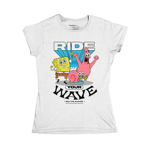 Playera Bob Esponja Fan Army Talla 8 manga corta con estampado Patricio Bob esponja y Gary