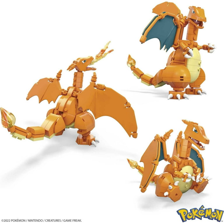 MEGA Pokemon Building Toy Kit Charizard (222 Pieces) with 1 Action Figure  for Kids 