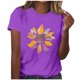 thumbnail image 1 of Tops Cortos para las Mujeres Blusas Impresas Manga Corta Cuello Redondo, Tops de Blusa para las Mujeres Primavera Verano Casual, 1 of 4