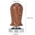 thumbnail image 1 of Domqga Coffee Pressing Tool,Wooden Handle Stainless Steel Flat Base Coffee Tamper Pressing Tool, Coffee Tool, 1 of 8