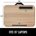 thumbnail image 5 of GORILLA GRIP Laptop Lap Desk, Portable Tablet Stand Fits Laptops up to 15.6", Light Wood, 5 of 10