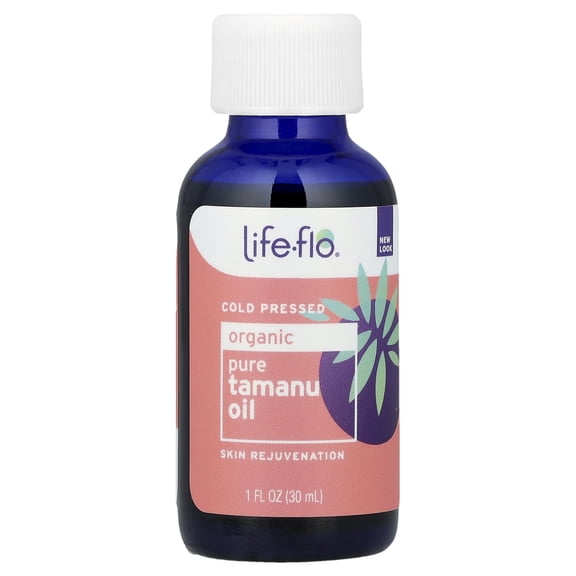 Life-flo Pure Organic Tamanu Oil | Skin Rejuvenator and Soothing Treatment for Skin, Scalp, Scars and Stretch Marks, 1oz