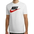 thumbnail image 6 of Men's Nike Icon Futura Tee Color: White University Red Size: M, 6 of 10