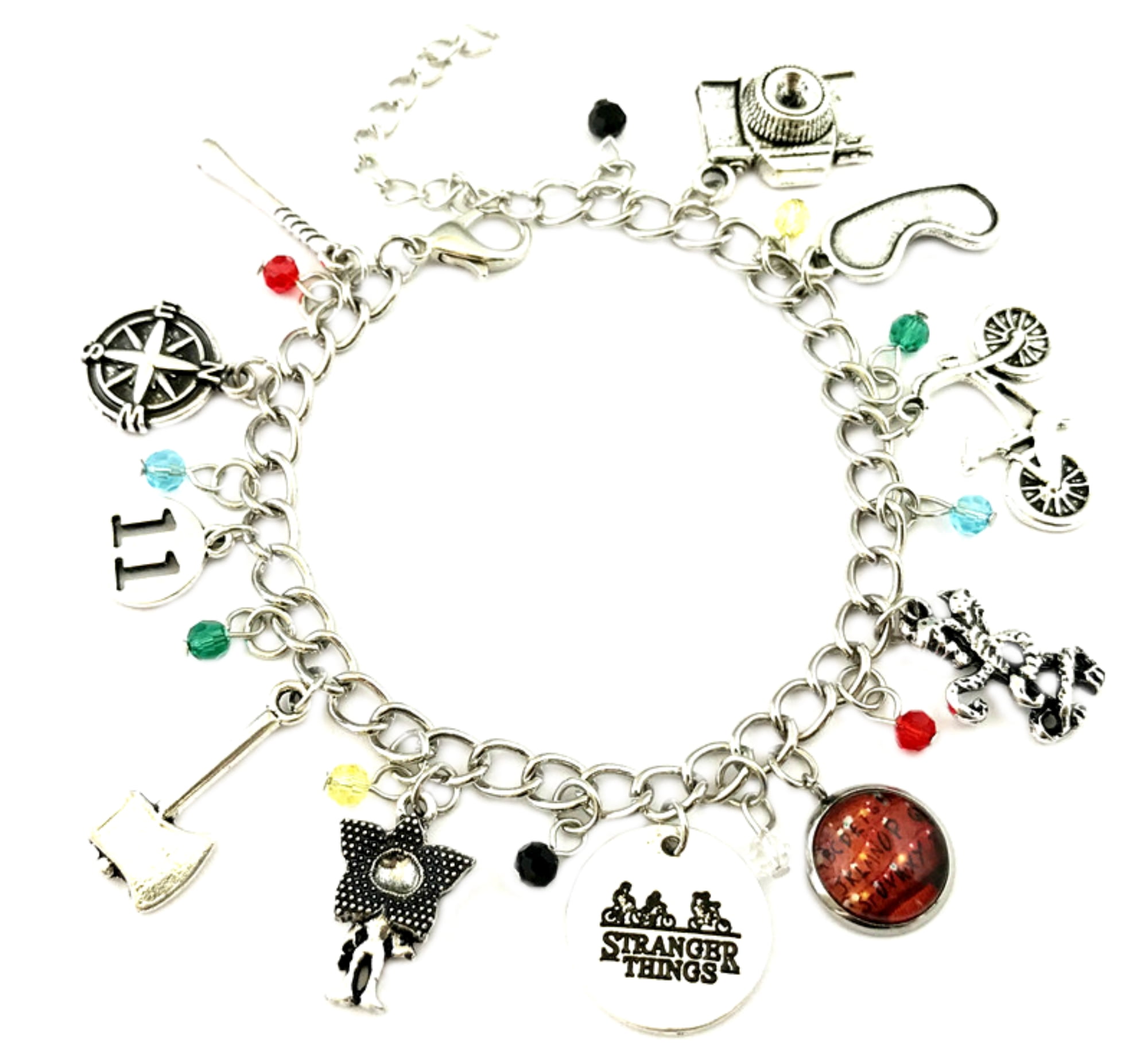 Stranger Things Movie TV Series Fashion Silvertone Novelty Charm