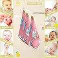 thumbnail image 3 of 5 PCS Cartoon Doodle Love Letters Baby Muslin Washcloths, Romantic Song Soft Absorbent Face Towel Burp Cloths Cotton Bath Wipes Infant Wash Cloth for Newborn Boys Girls, 3 of 7