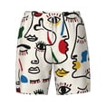 thumbnail image 4 of Lsque Mens Swim Trunks Aabstract Eyes Pattern - Bathing Suit Compression Liner - Beach Swim Shorts Swimwear - (S-3XL) - Stretch Quick Dry -XX-Large, 4 of 9