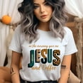 thumbnail image 2 of In the Morning Give Me Jesus and Coffee T-Shirt for Women, Faith Tee, Natural, Size S, 2 of 6