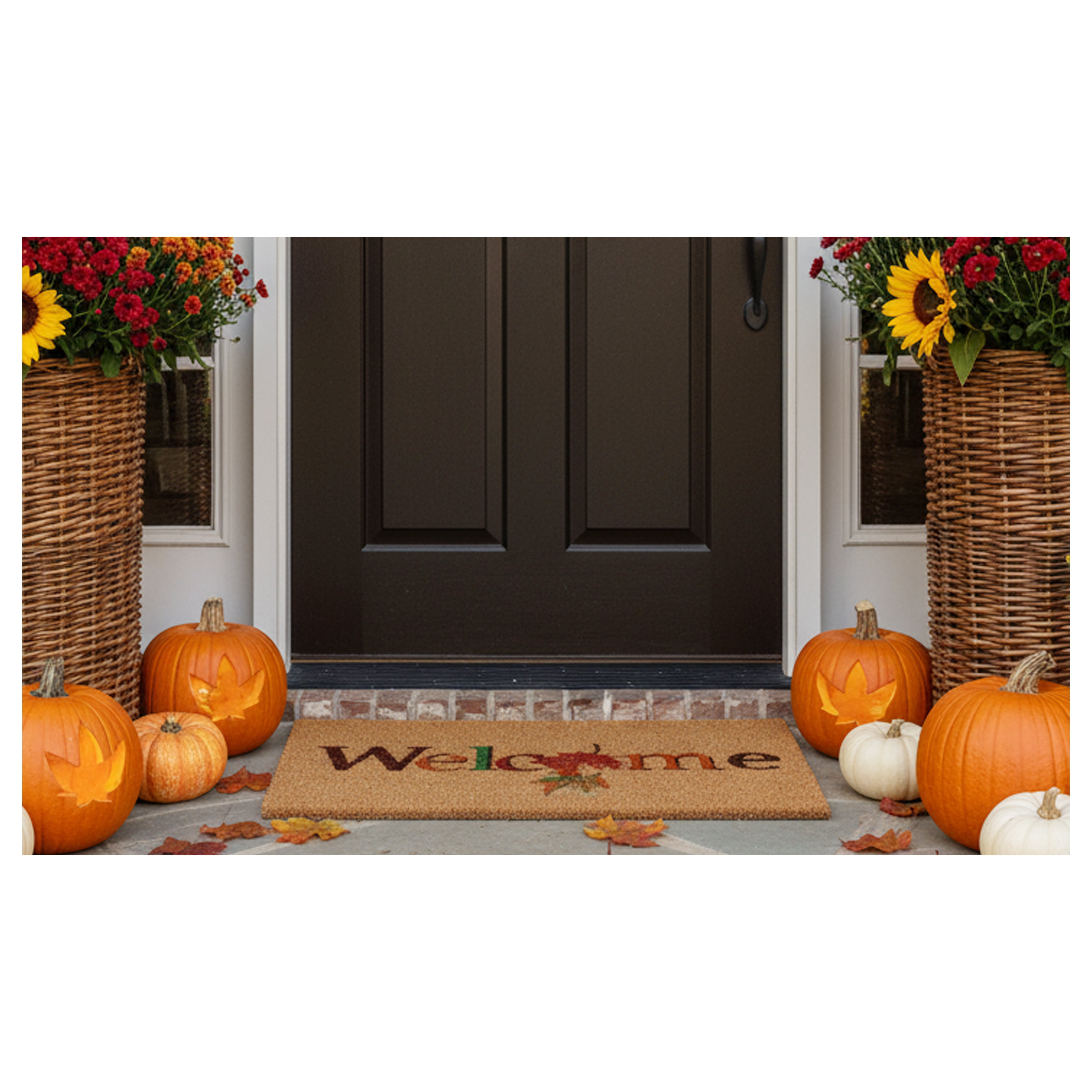Calloway Mills 121301729 17 x 29 in. Fall Beauty Rectangular Doormat, Multi Color