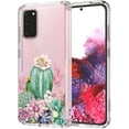 thumbnail image 1 of Galaxy S20 Case, Tropical Cactus Cacti Succulents Pattern Clear Design Transparent Plastic Hard Back Case with TPU Bumper Protective Case Cover for Samsung Galaxy S20, 1 of 7