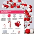 thumbnail image 2 of Globo de Navidad, guirnalda, arco, traje, bastón rojo plateado, caja de regalo, globo de Navidad, Kit de decoración para fiesta de Navidad, 2 of 5